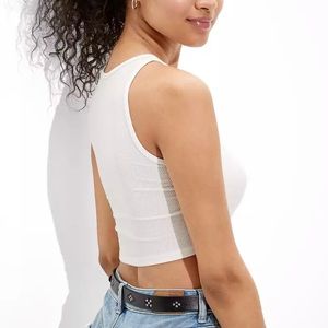 AE High-Neck Crop Tank